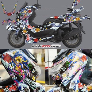 Nmax Tuning Decal Sticker nmax Motorcycle Decal Arai Oriental Style