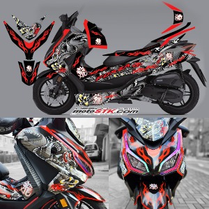 Honda Forza 350 Sticker Tuning Decal FORZA Dragon Red Motorcycle Decal Set