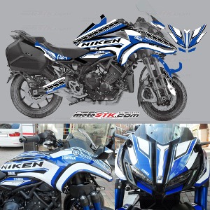 Yamaha Naiken Tuning Decal Sticker Motorcycle Decal Blue