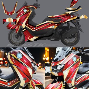 Nmax nmax Tuning Decal Sticker Motorcycle Decal Iron Man Style