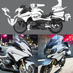 BMW R1200RT R1250RT Motorcycle Sticker Wrapping Tuning Set White Style